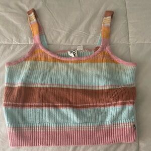 Roxy knit crop top